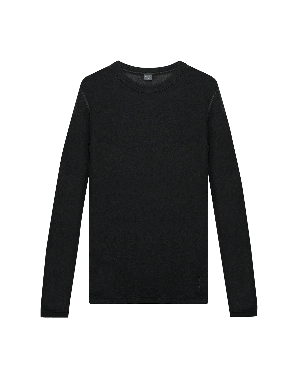 Shirt van merinowol/zijde voor heren in Zwart - Gratis