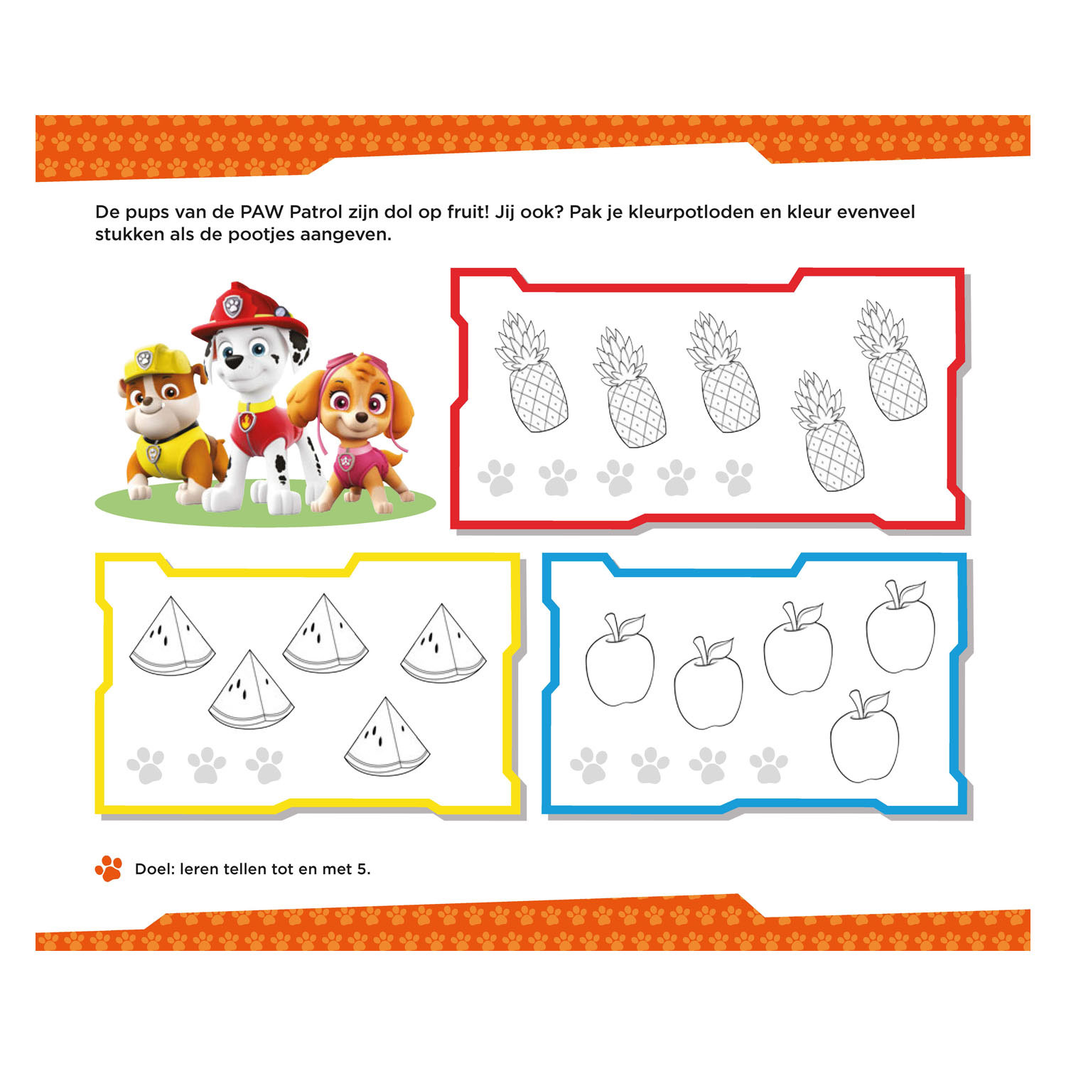 PAW Patrol - Leuke telspelletjes (4-5 jaar)