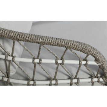 Loungeset Puck wit metaal