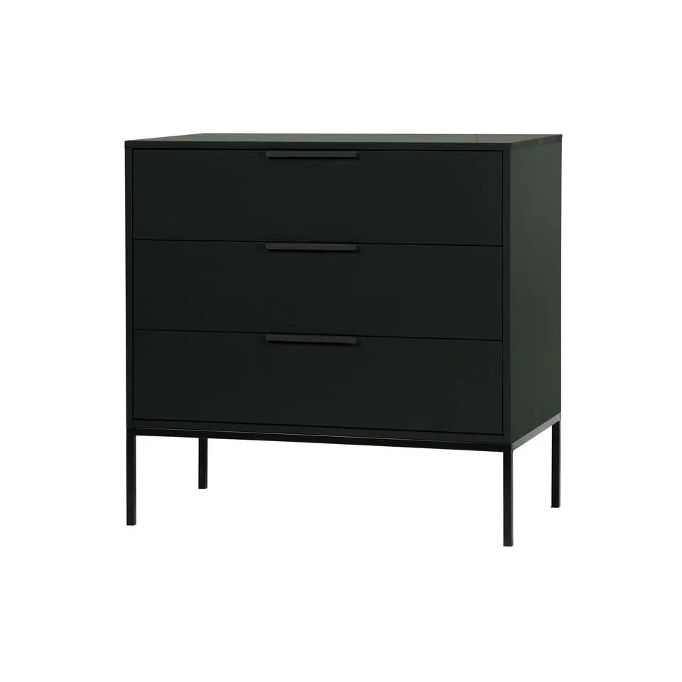 WOOOD Adam Ladekast - Grenen - Zwart - 93x94x52