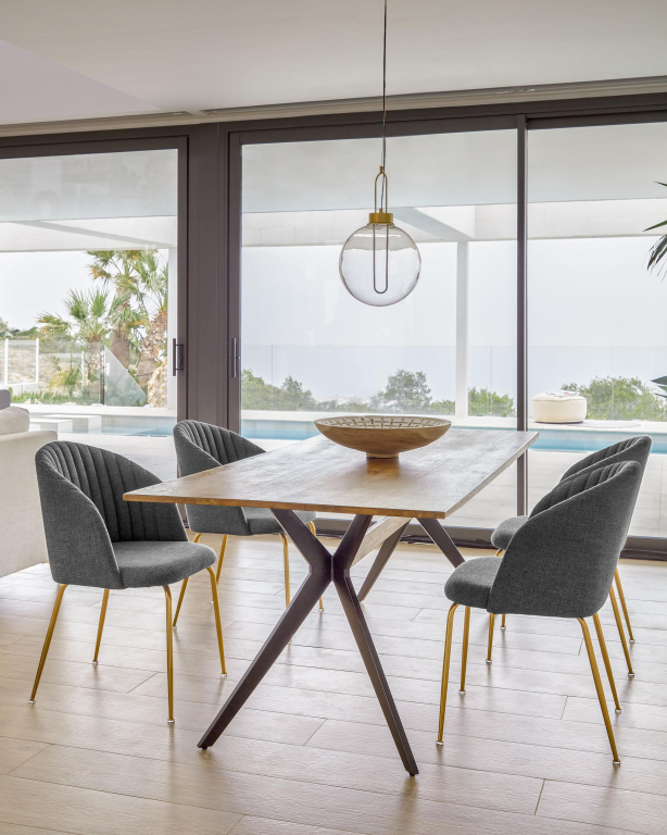 Kave Home Amethyst eettafel 160x90 eikenfineer naturel