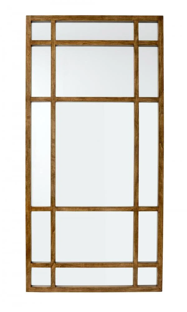 Nordal  Spirit spejl med træramme, natur - 203x101 cm.