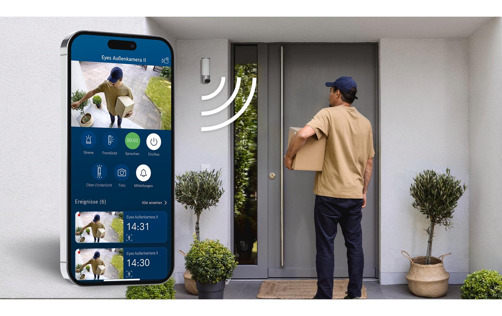 Smart Home Eyes Aussenkamera II<br>Smart Home Kamera für den Aussenbereich