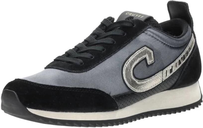 Cruyff Zwarte Suède Lage Sneakers Do ica Walk Multicolor