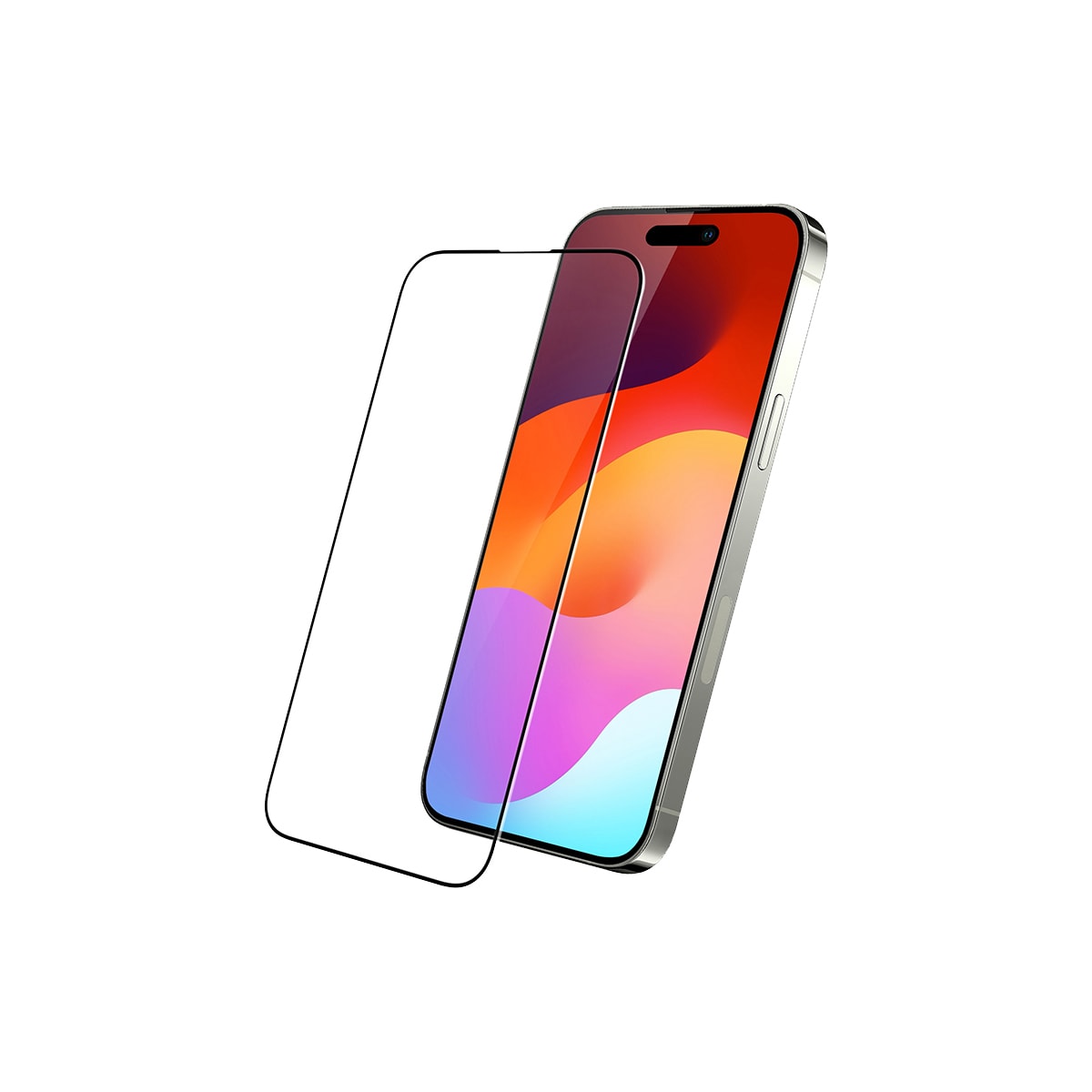 Sandstrøm iPhone 14 Pro Max/15 Plus/16 Plus Curved Glass beskytter