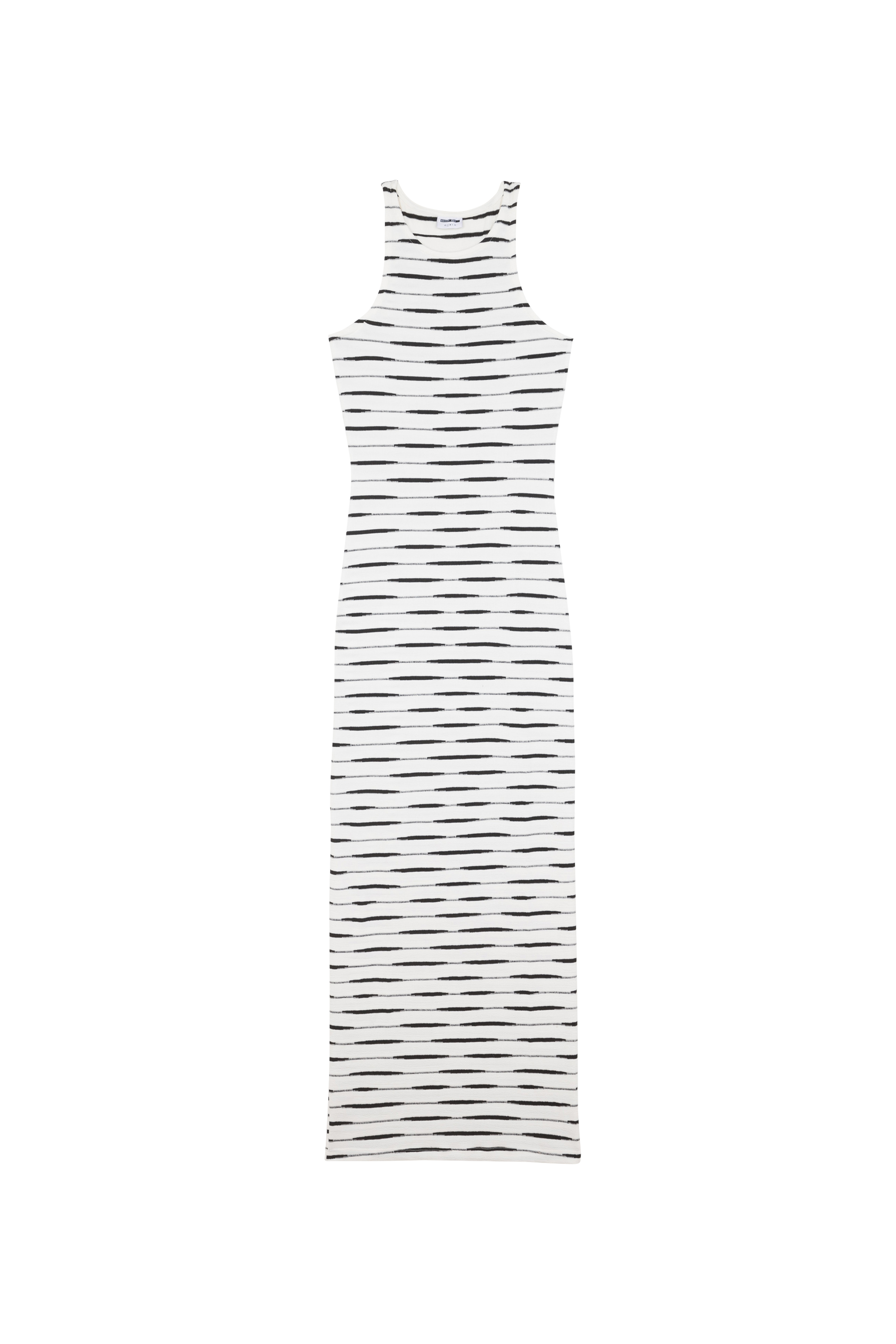 NOISY MAY Robe NMMALINA S/L STRIPE ANKLE DRESS Blanc