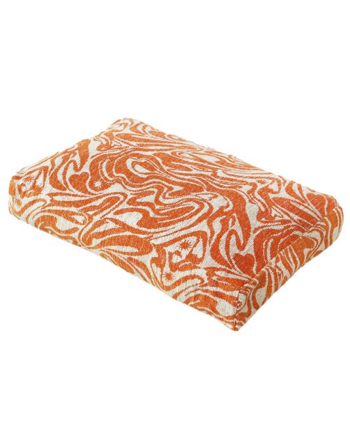 Dogguo Swirl Bed Beige&Oranje - Hondenmatras