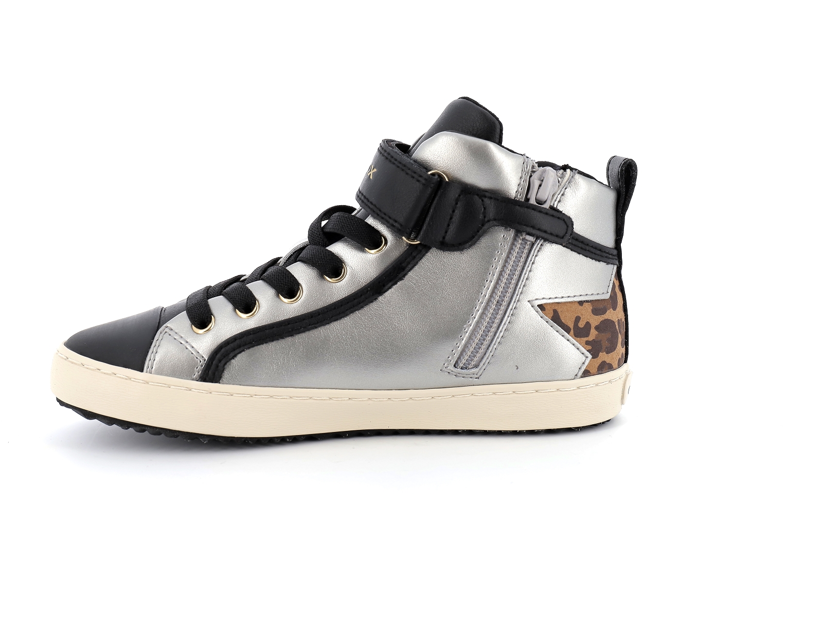 Geox-J KALISPERA GIRL-J944GM Matières combinées Argent Noir