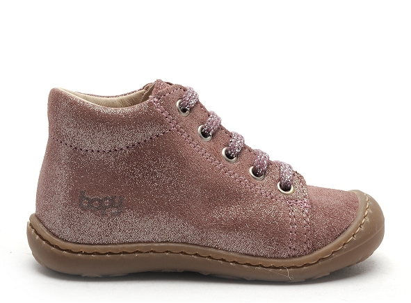 Bopy boots bottine bebe jetrote rose