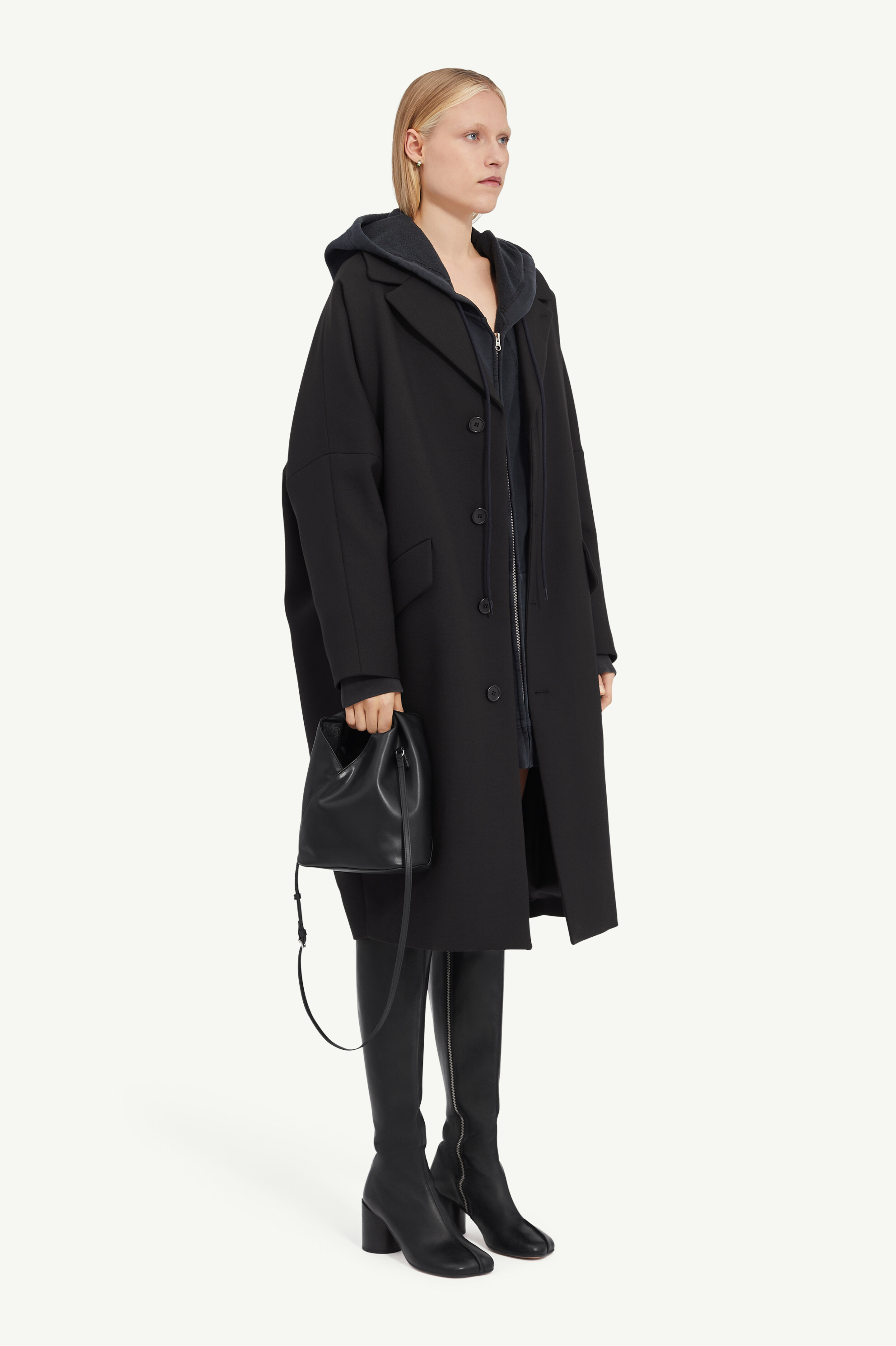 Manteau en gabardine de laine