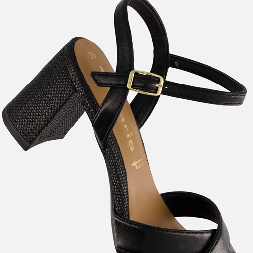 Tamaris Sandalen met hak zwart Synthetisch