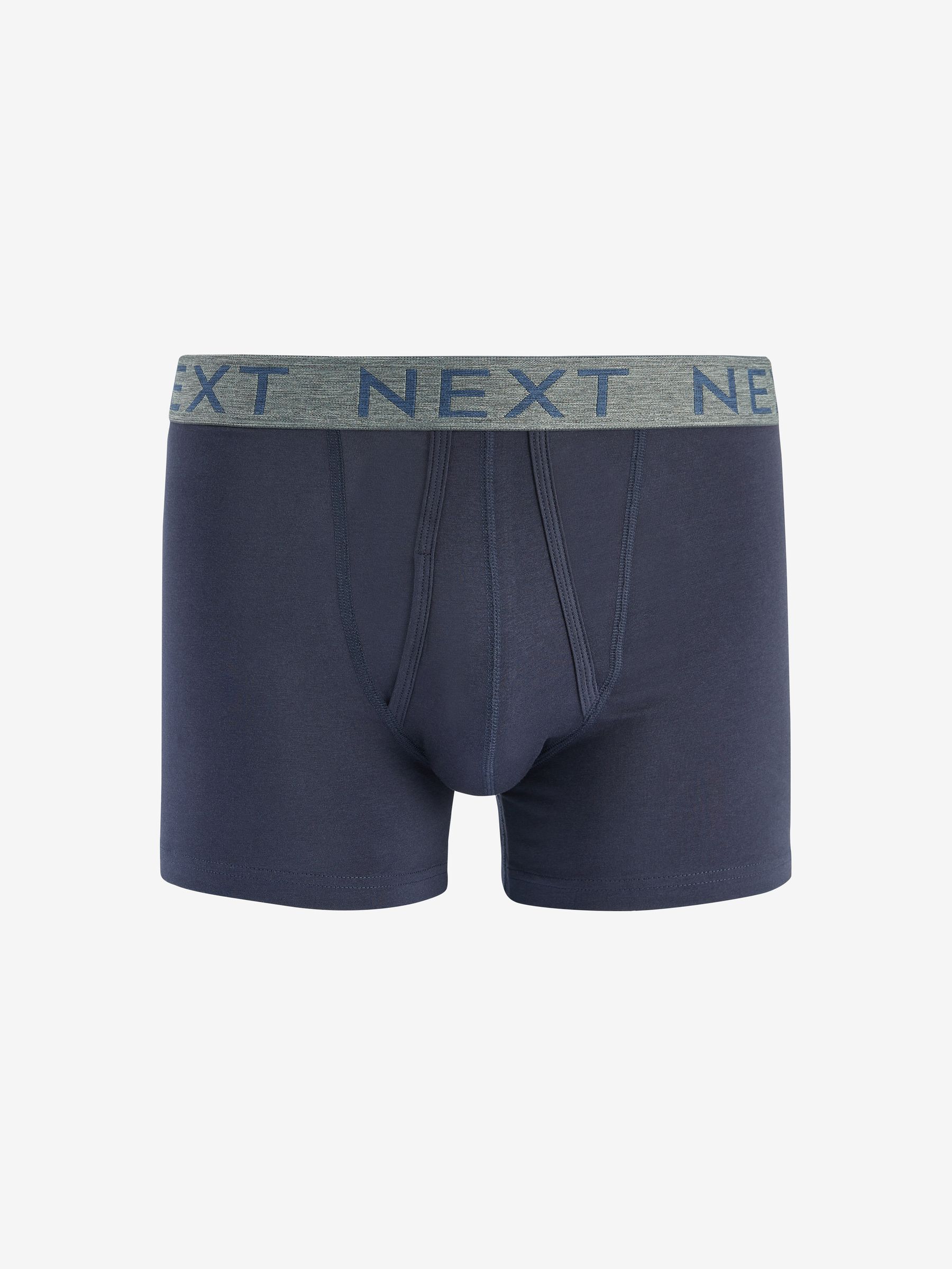 Blauw - Standaard - 10 Boxershorts zonder plooi