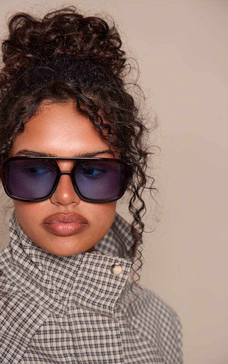 Marron Lunettes De Soleil Aviateur Kaya Écaille Demi-teinte A.kjærbede