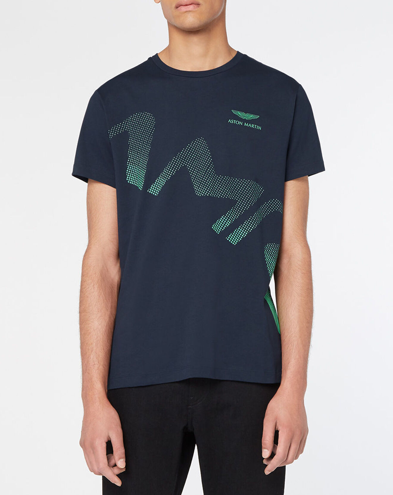Hackett London T-Shirt Logo Aston Martin Racing bleu marine
