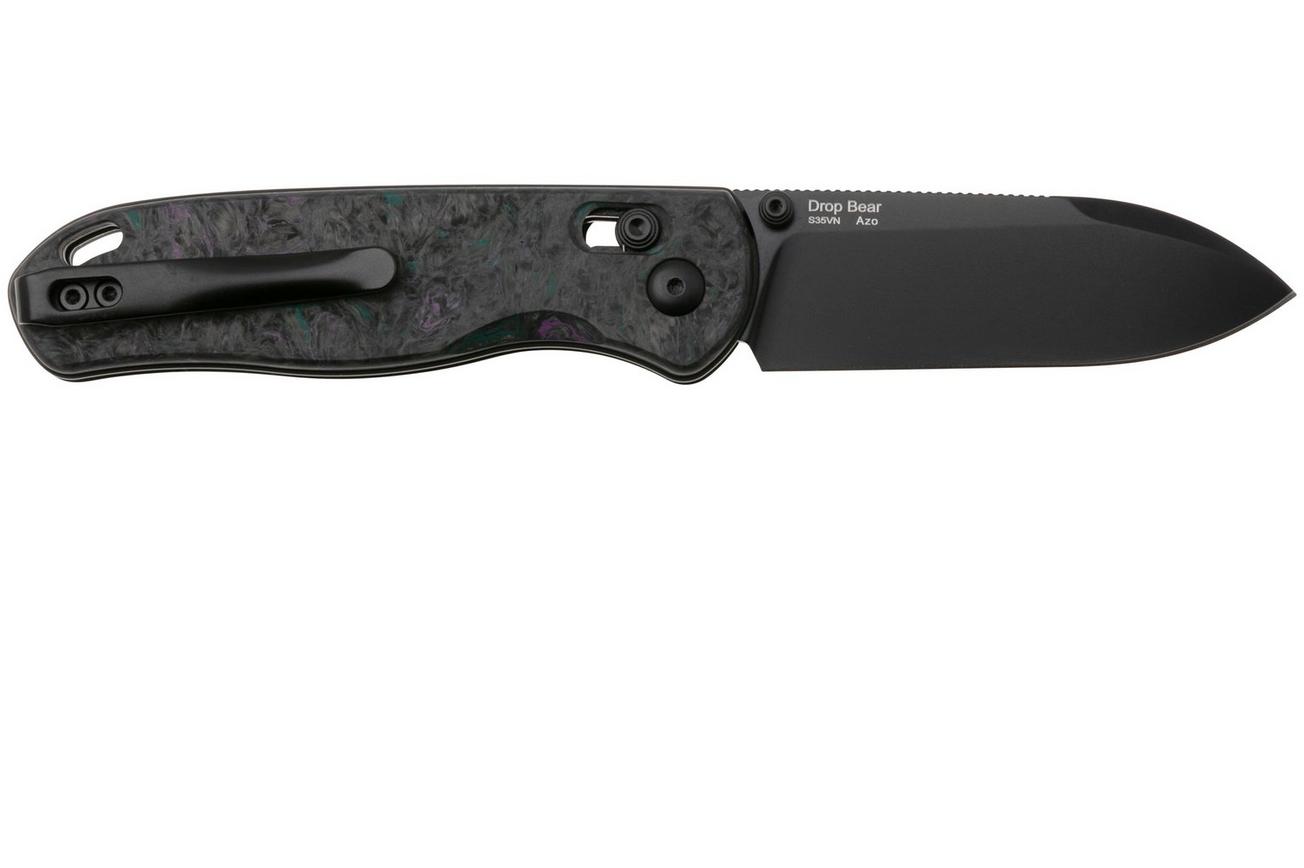 Kizer Drop Bear KI3619A4 Black S35VN, Dark Matter Fatcarbon, zakmes, Azo design