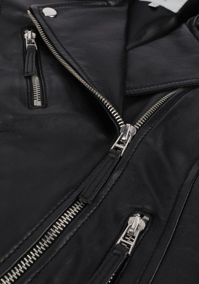 GOOSECRAFT zwarte goosecraft leren jas sammie biker
