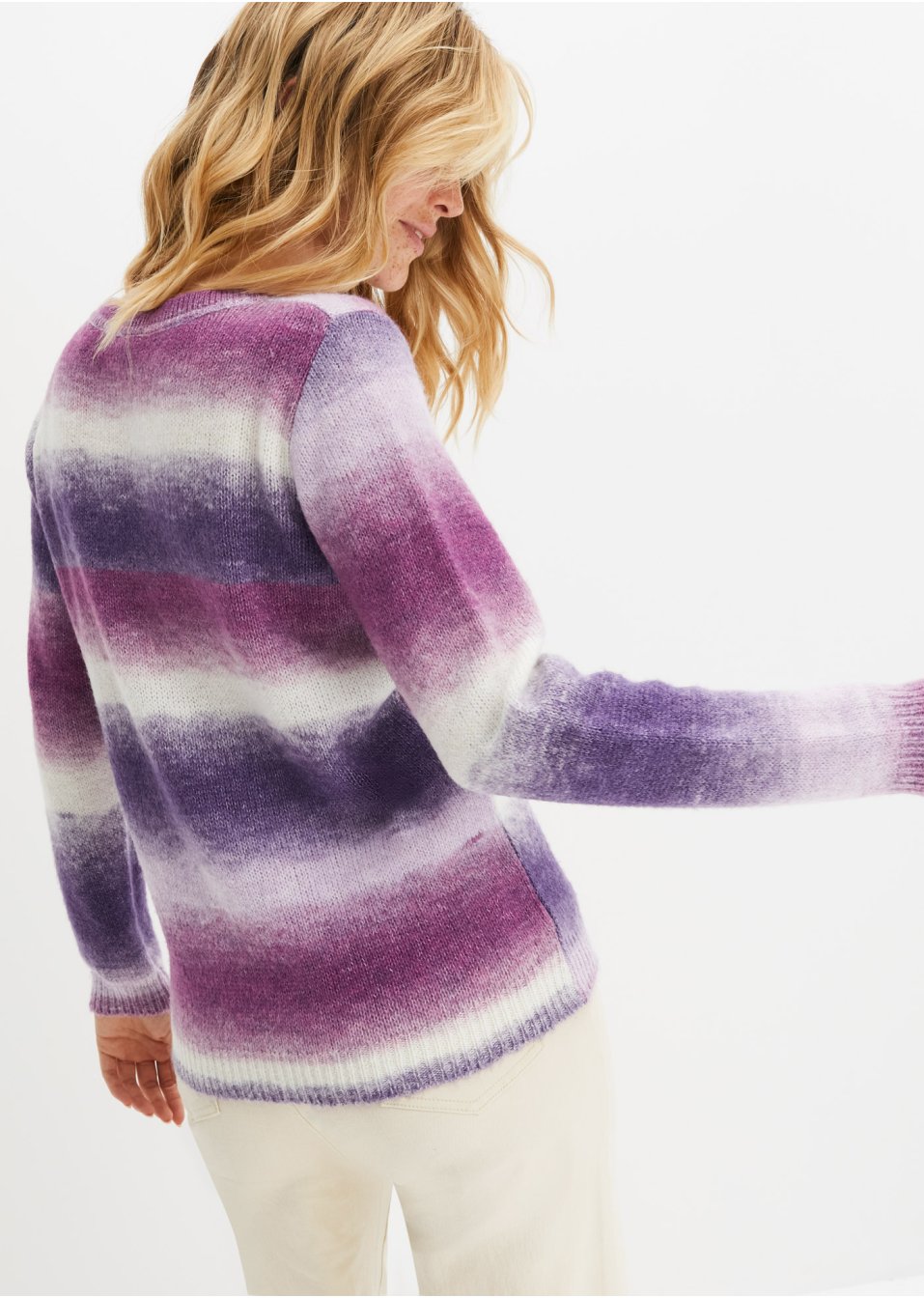Pull à dégradé de couleurs