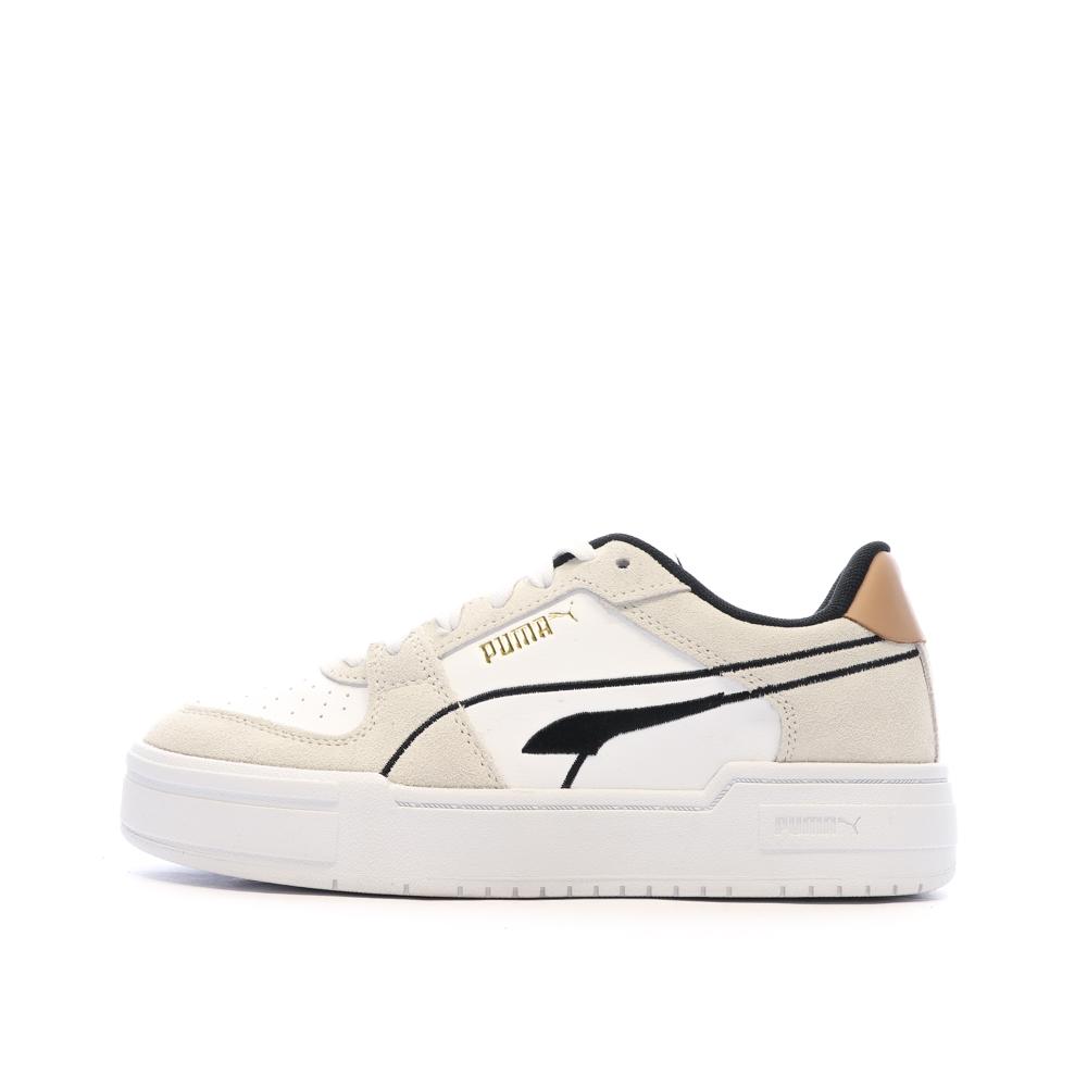 Puma Baskets Blanc/Beige/Noir Femme Puma Pro Tweak