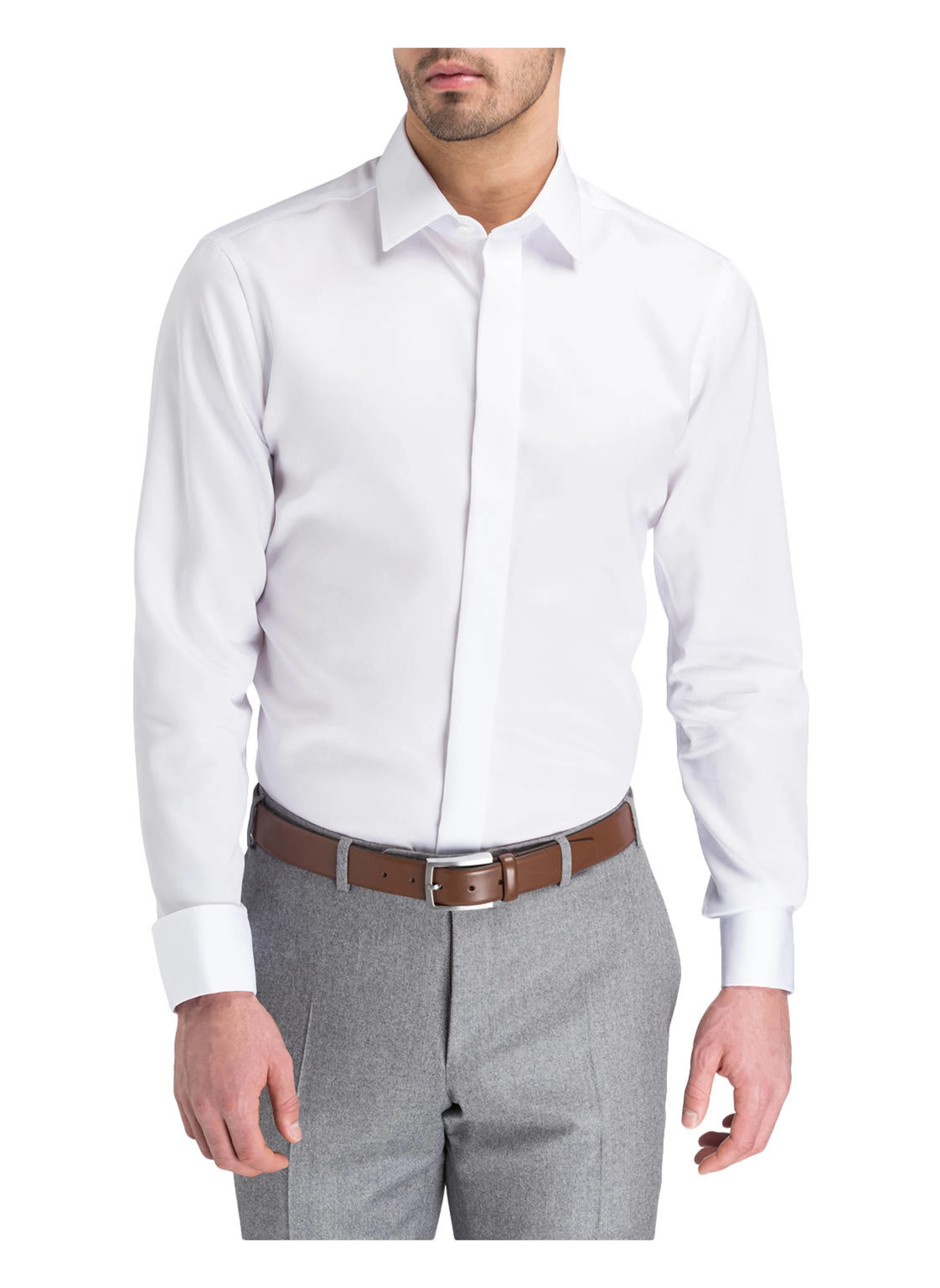 OLYMP SIGNATURE Smoking-Hemd tailored fit mit Umschlagmanschette