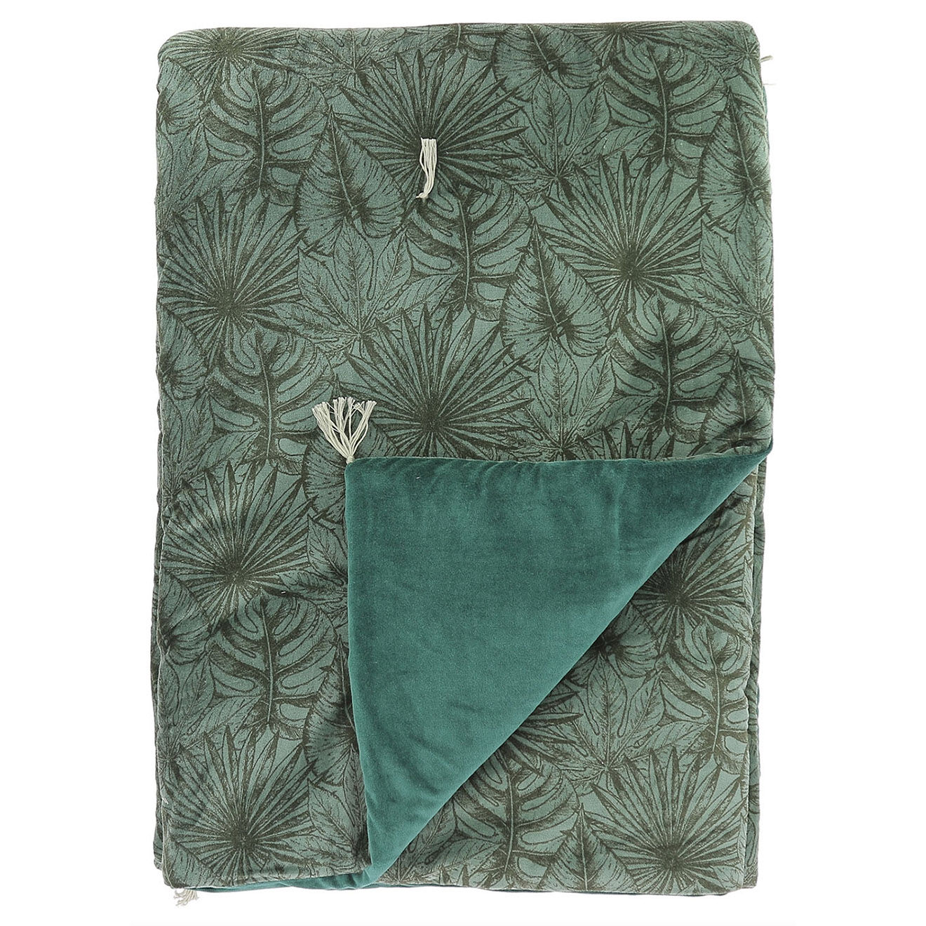 En Fil d'Indienne Plaid Goa celadon - 140x220 cm
