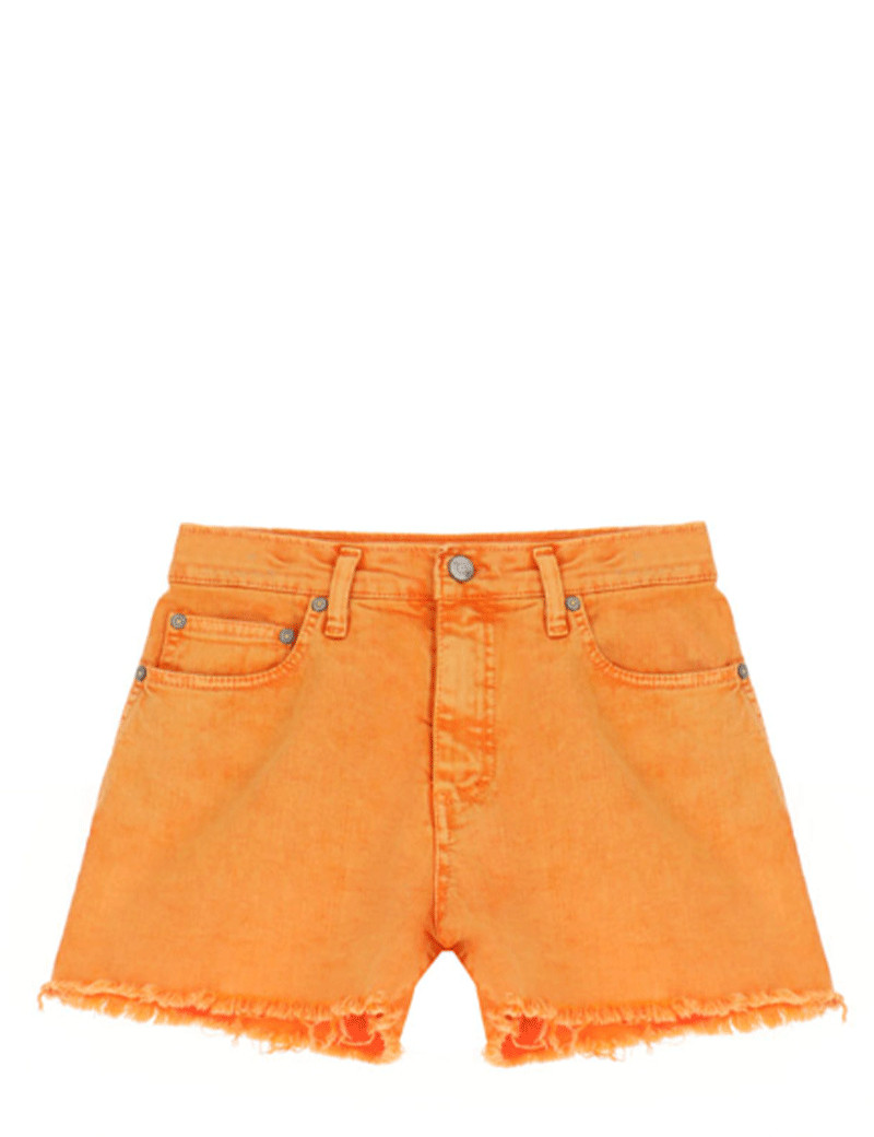 PLEASE SHORT COTON EFFILÉ SETTING SUN ORANGE