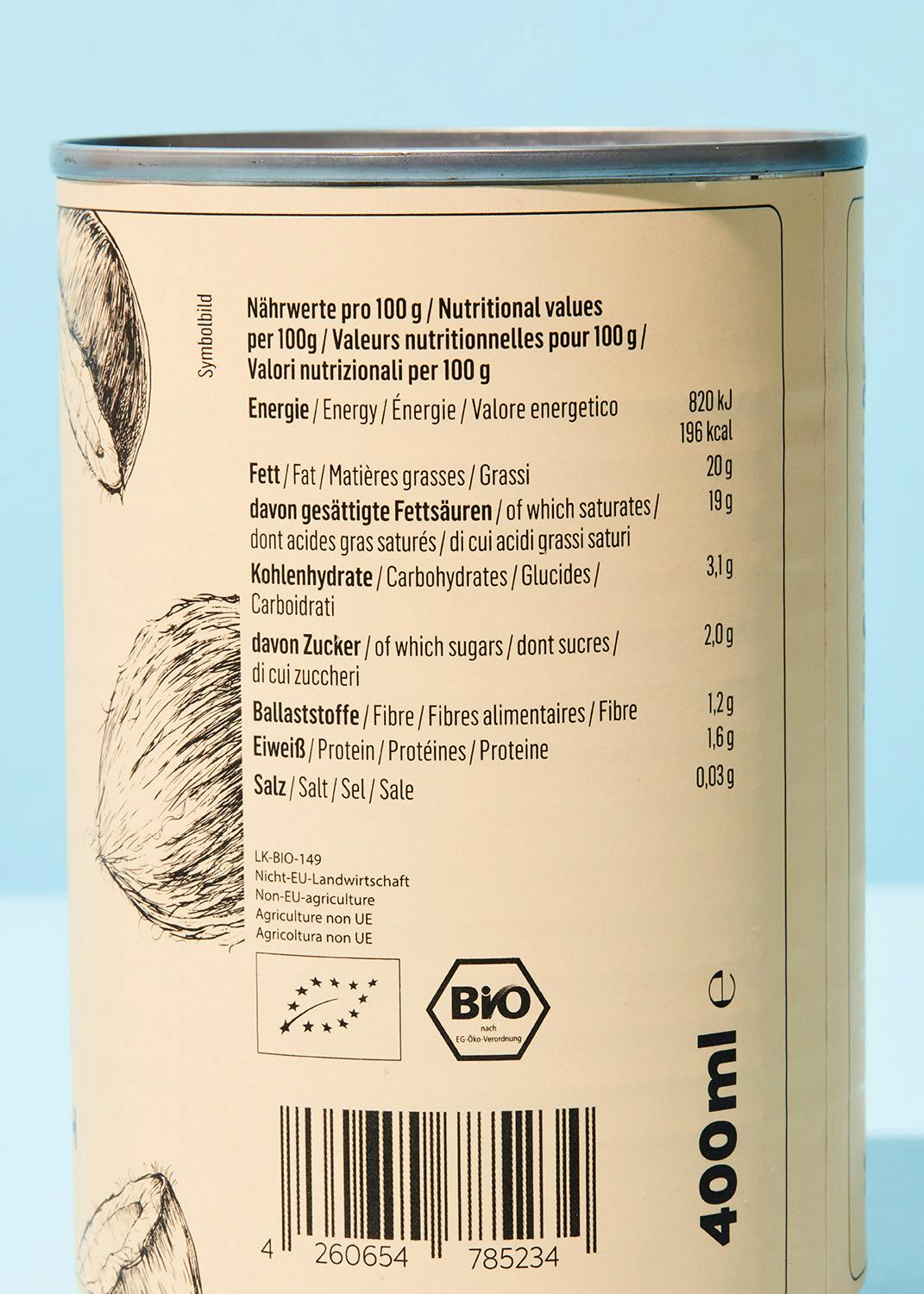 Bio Kokosmilch 400 ml