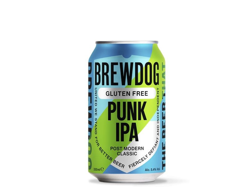 BrewDog Bier Gluten Free Punk IPA 4 x 0.33 l Goldenes India Pale Ale aus Schottland