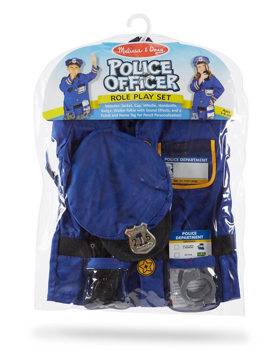Kostümset POLICE OFFICER (8-teilig)