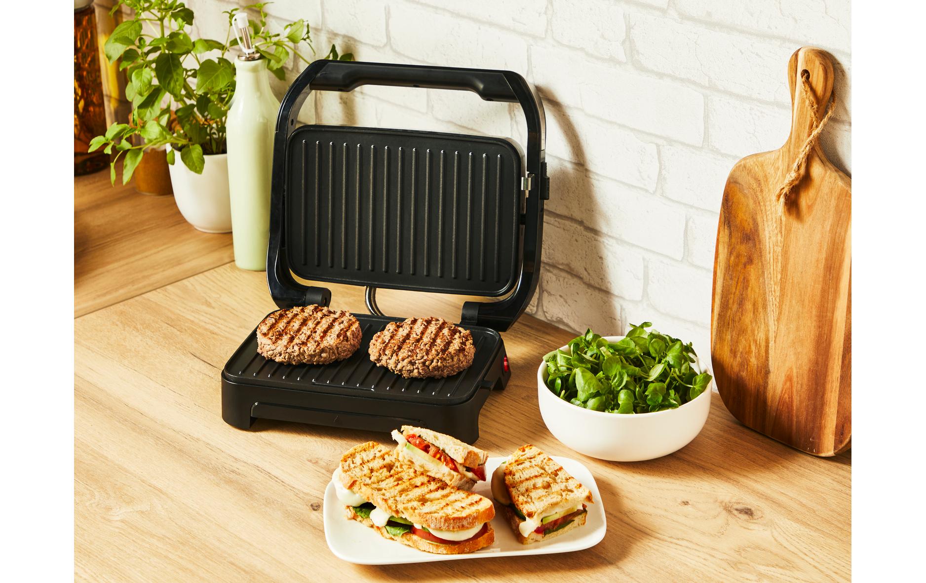 Kontaktgrill Inicio Compact GC270D 1000 W2in1 Paninitoaster und Grill