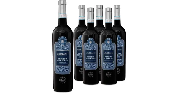 Primitivo di Manduria DOC Collection Giordano 6x 75cl (2024) – Rotwein, Italien (0.75l)