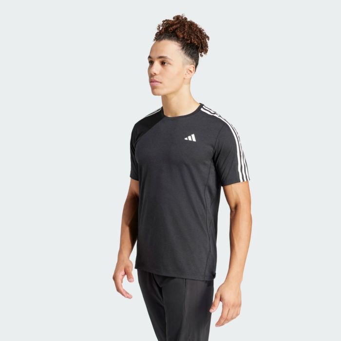 adidas Herre T-shirts Own The Run E 3S T-shirt Sort