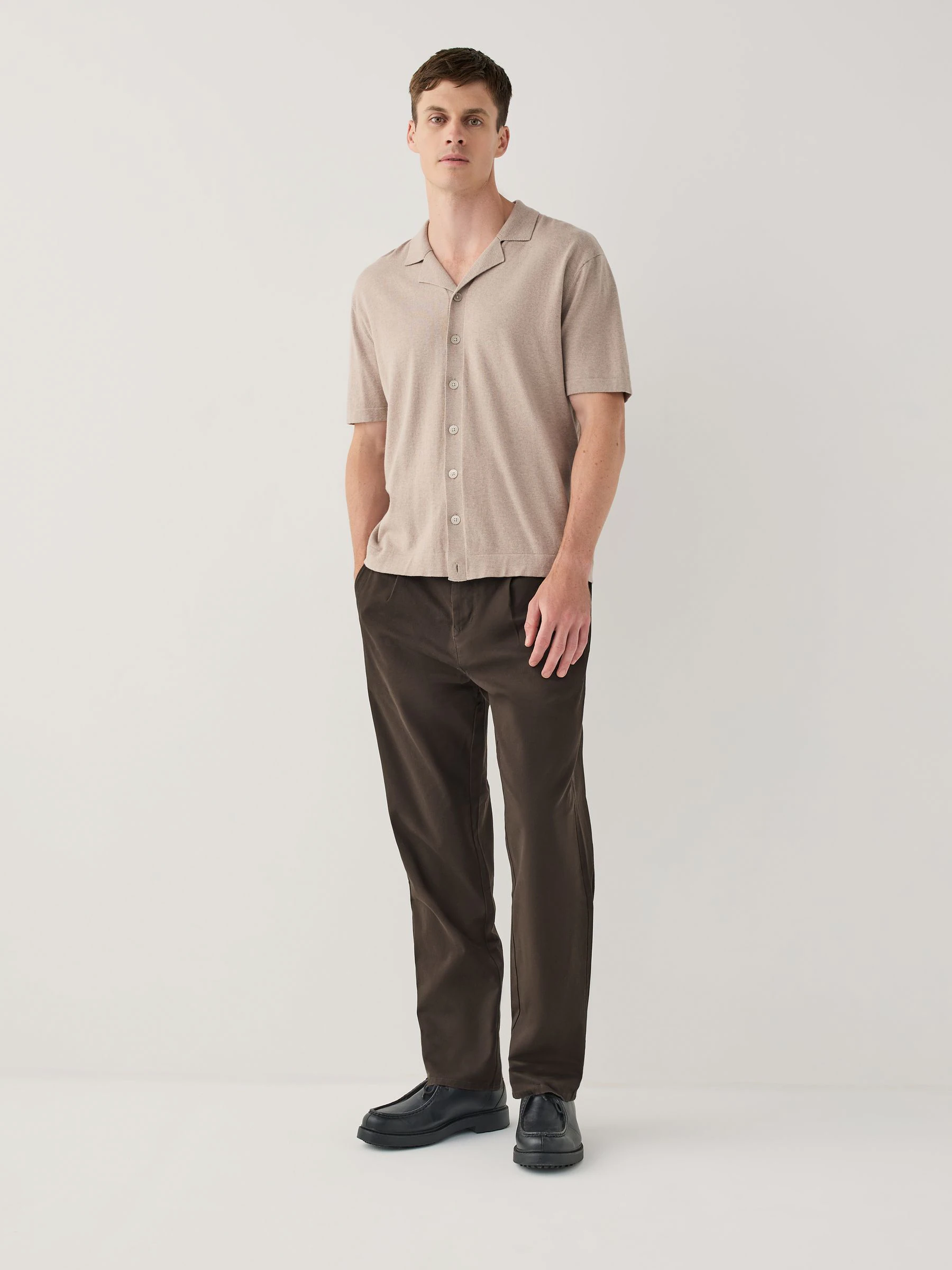 Bruin - Single Pleated Stretch Chinos Trousers