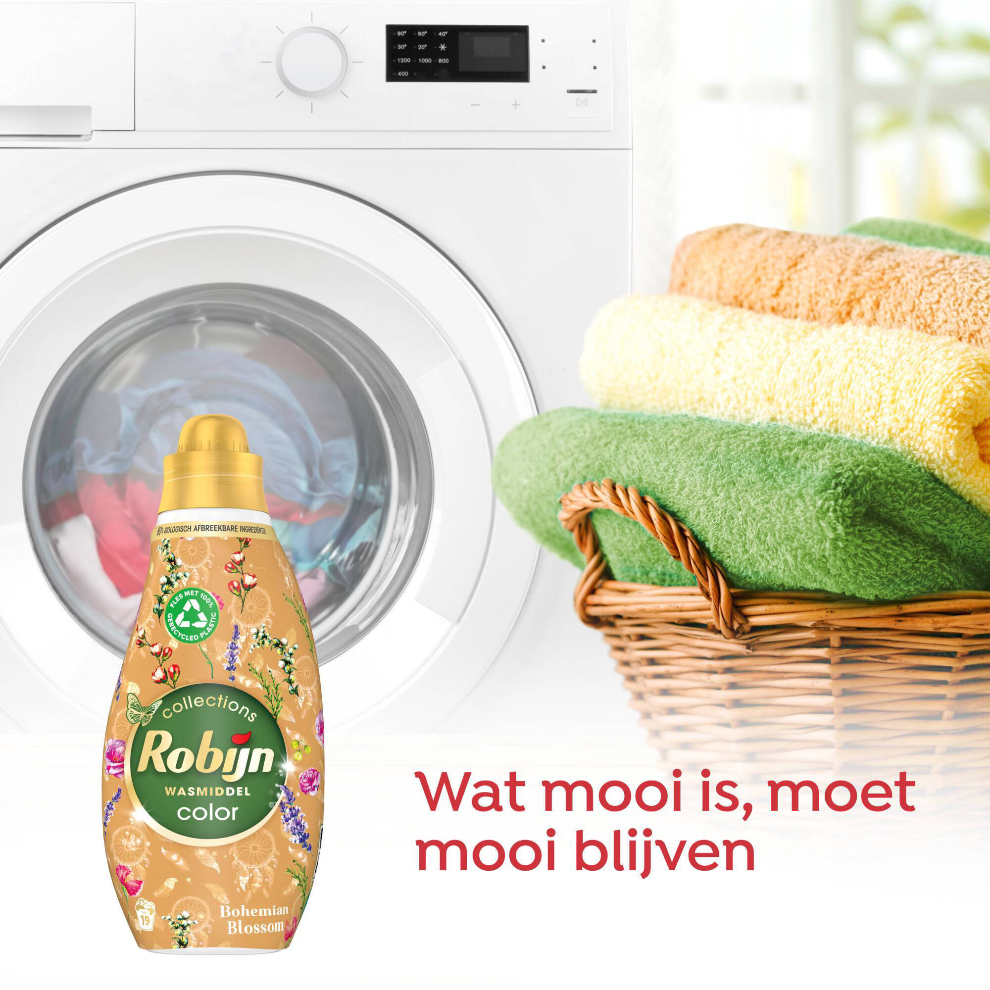 Robijn vloeibaar wasmiddel Color Bohemian Blossom - 8 x 19 wasbeurten - 152 wasbeurten