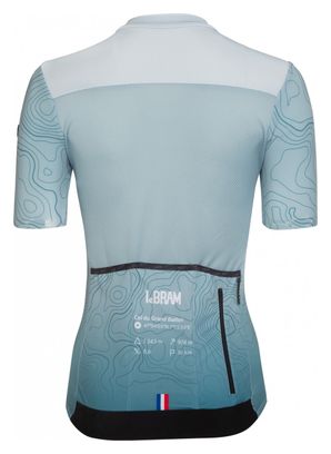 Maillot Manches Courtes Femme LeBram Grand Ballon Bleu Coupe Ajustée