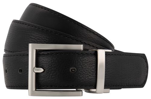 ceinture homme réversible 3,5 cm noir