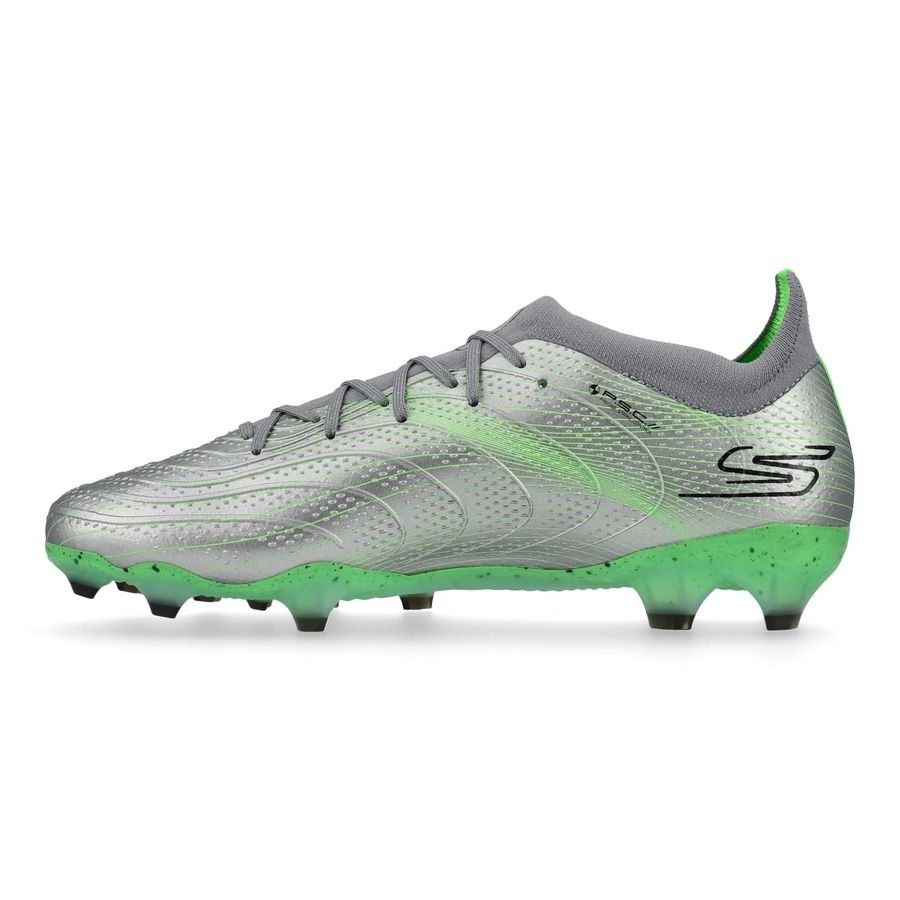 Skechers SKX_01 Low FG Laser Comfort - Argenté/Vert