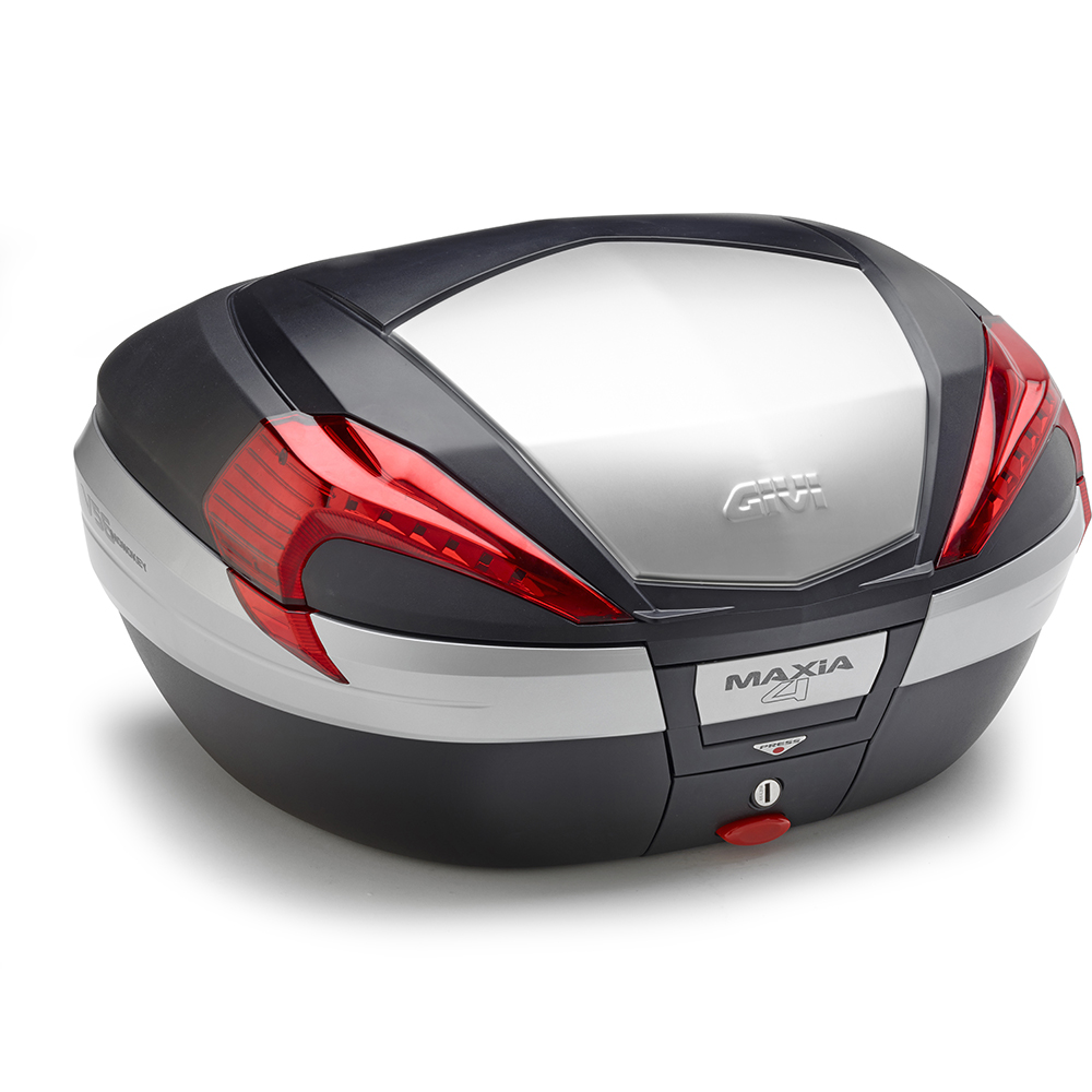 Givi - Top case V56 Maxia 4 Noir / Aluminium / Rouge