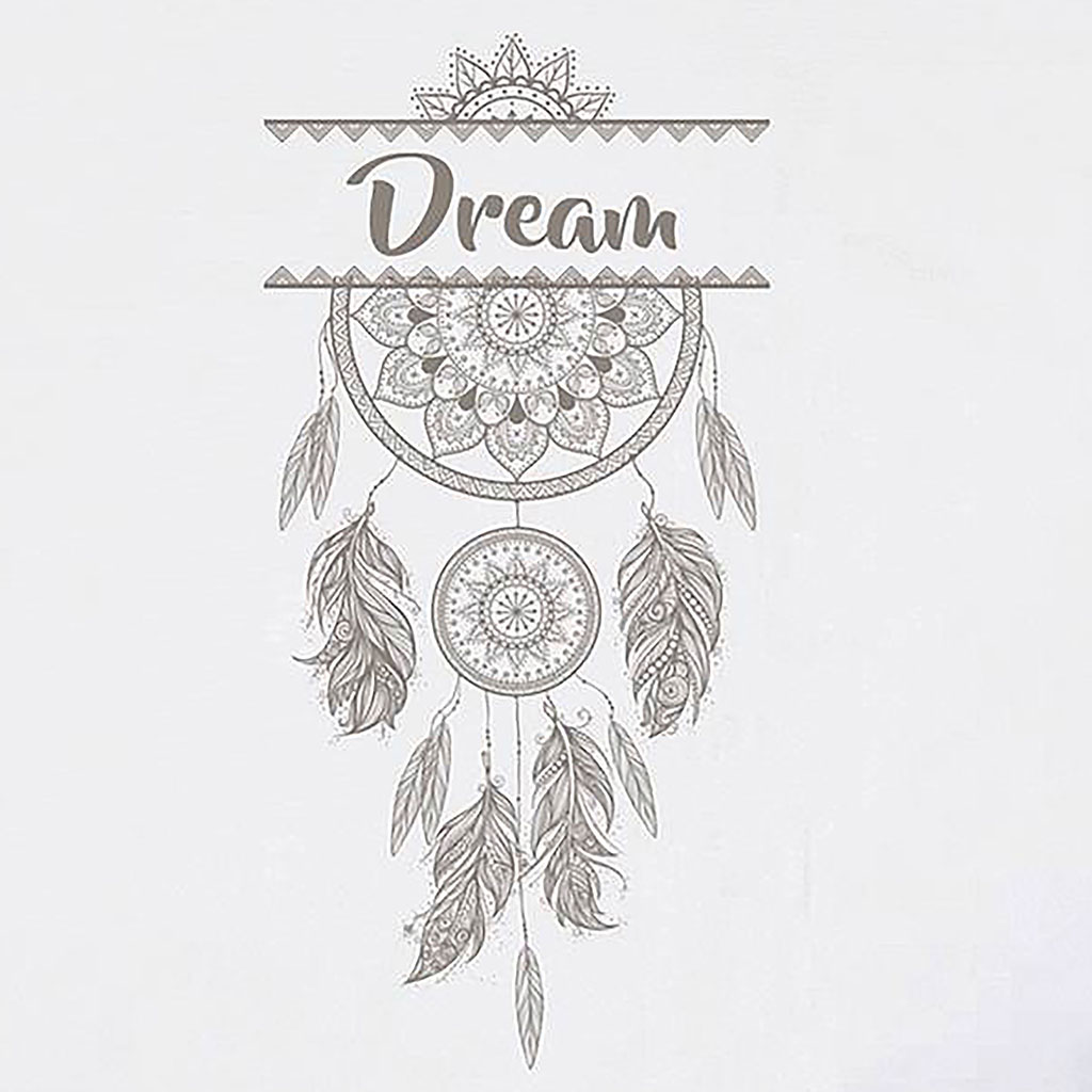 Sticker mural déco attrape-rêves dream 70x20cm