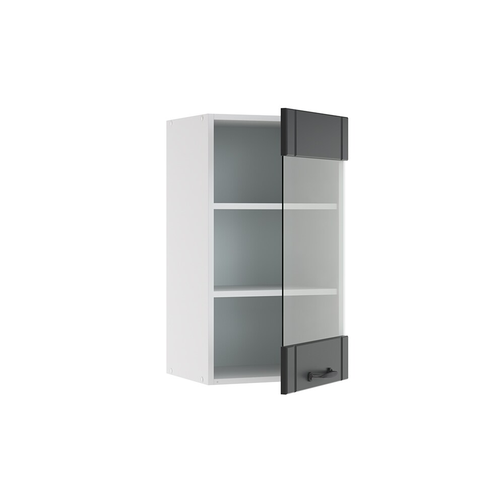 Vicco Hängeglasschrank 40 cm FAME Line Küchenschrank Küchenzeile Landhaus Anthrazit