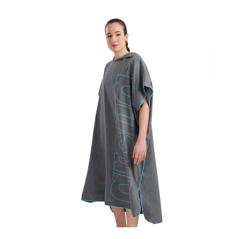 Arena SMART PLUS - Poncho dark grey/sky