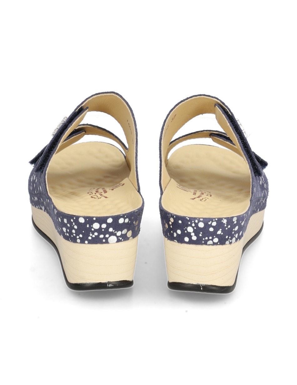 Veloursleder Pantoffel