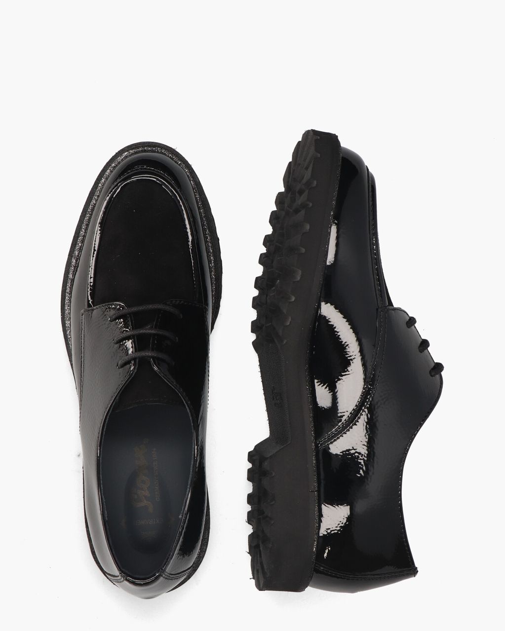 Sioux 40910 Zwart Dames Veterschoenen