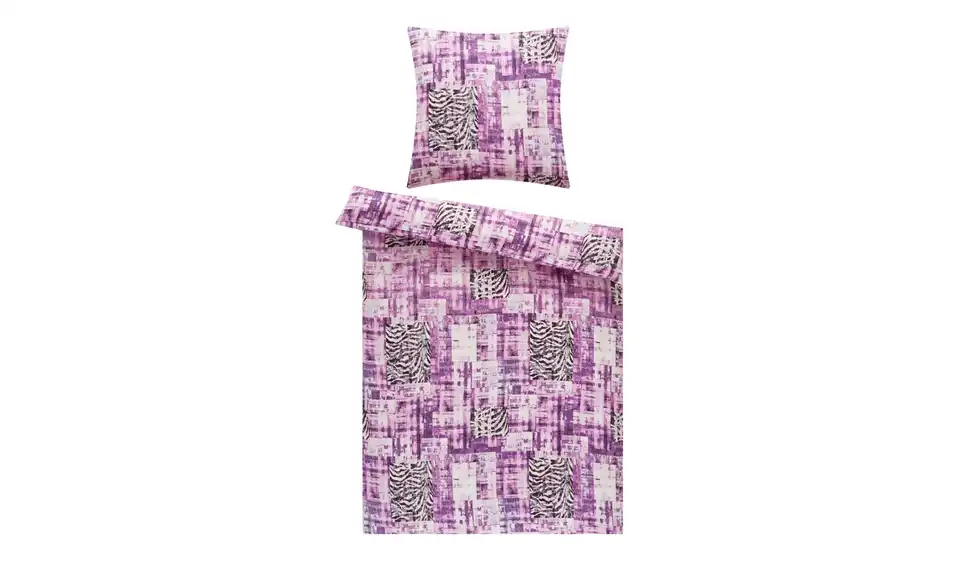HOME STORY Satin Bettwäsche Wild Melange