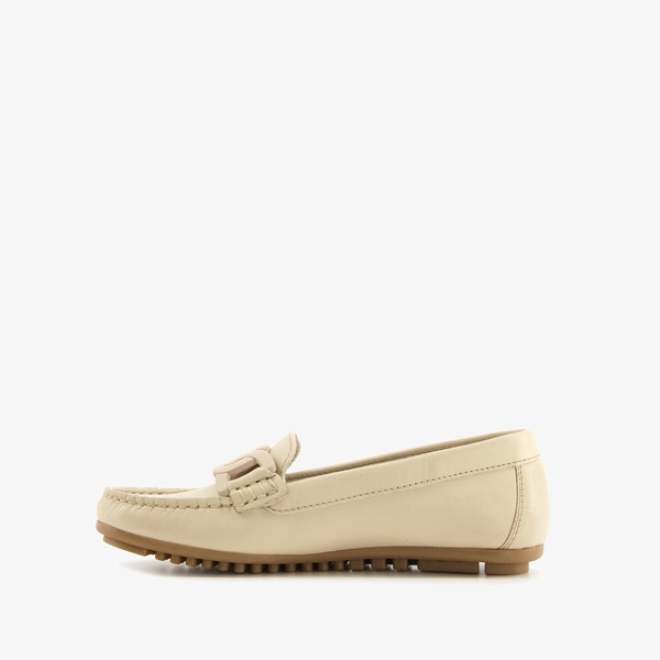 Hush Puppies leren dames mocassins beige