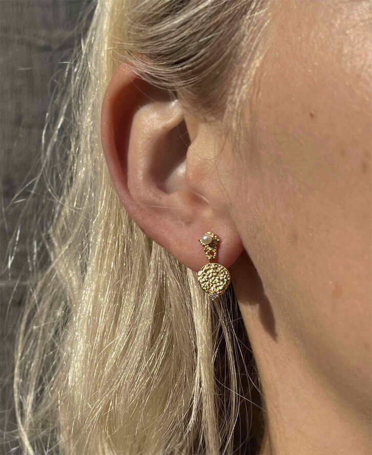 Hultquist Josephine pearl øreringe Guld
