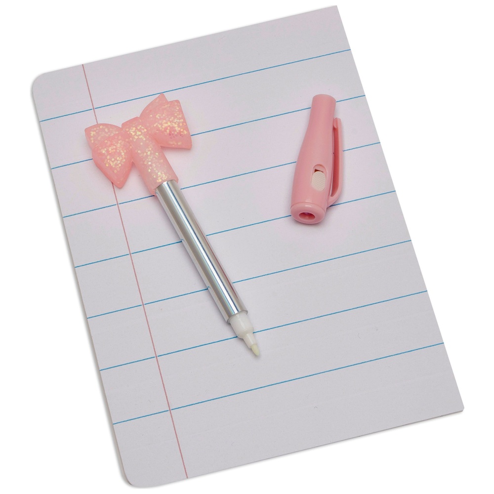 2-in-1 UV-Spionagestift mit rosa Schleife