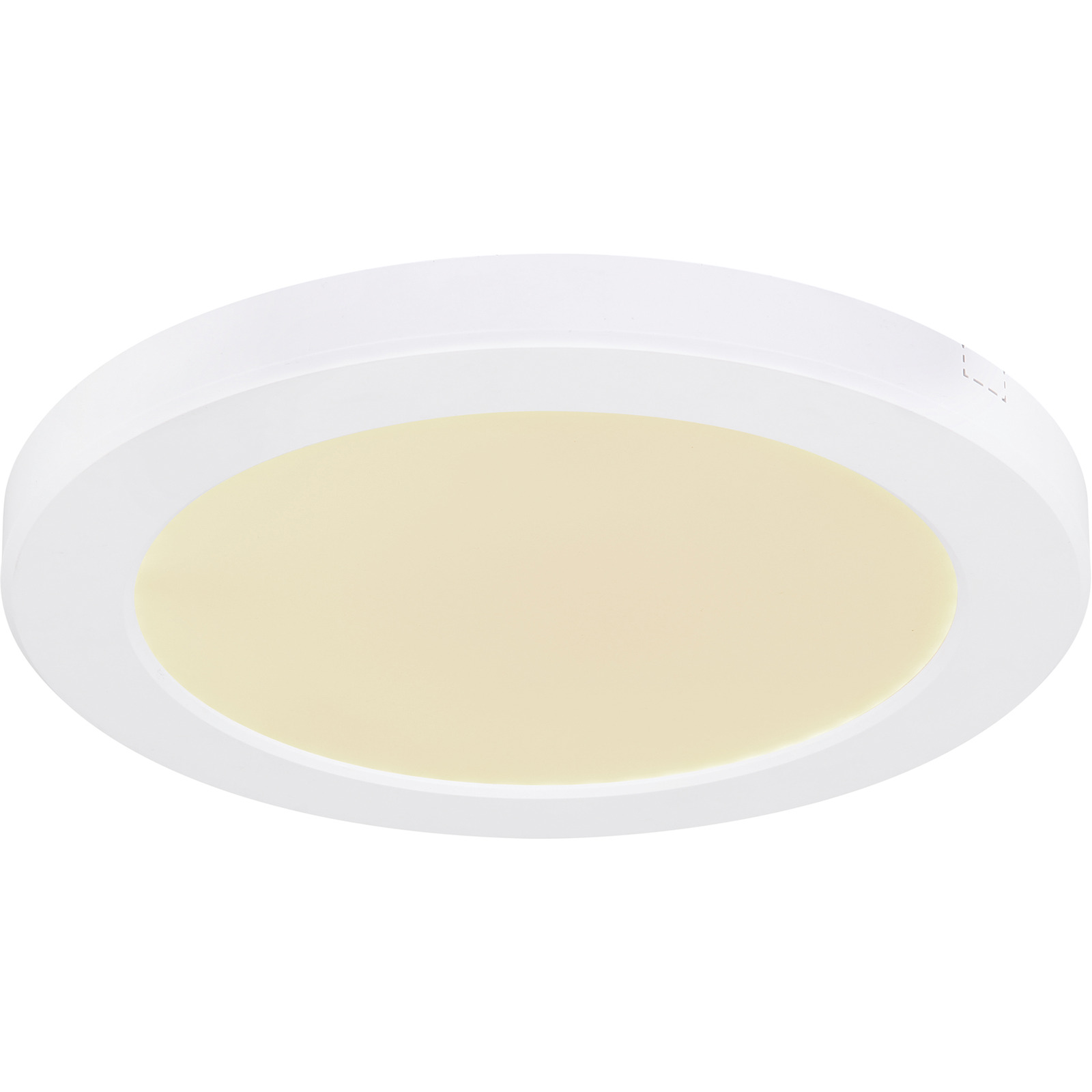 LED-Deckenleuchte Lasse rund, weiss