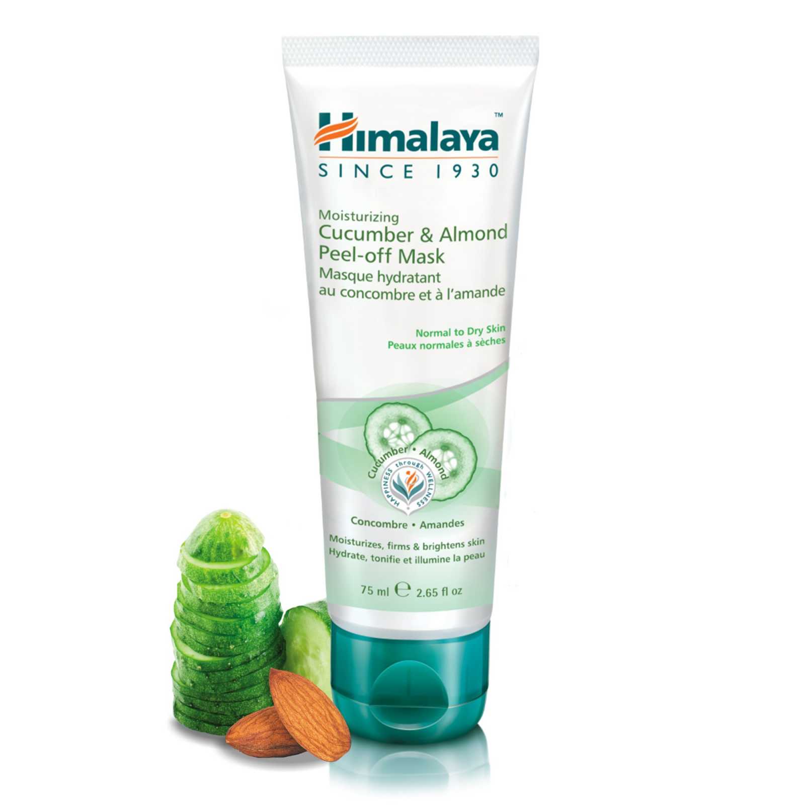 Máscara Facial Hidratante Peel-Off Himalaya com Pepino e Amêndoas 75ml