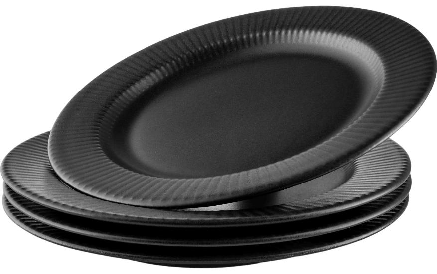 Speiseteller Legio Nova 19 cm, 4 Stück,SchwarzTellerset
