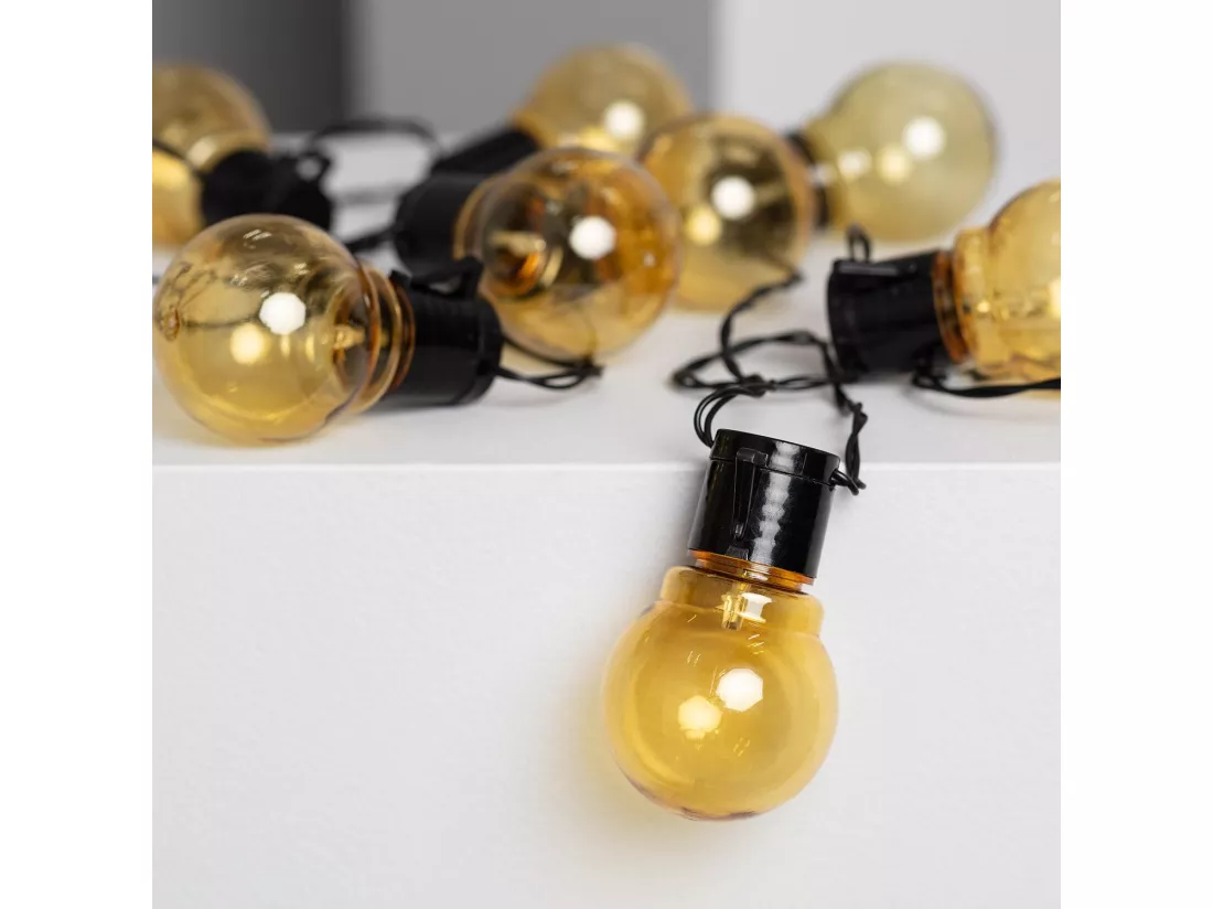 Guirlande d’Ampoules LED Solaire Nikola 2m 6000K Blanc froid